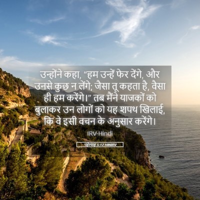Picture 05 - नहेम्याह 5:12 HINIRV - उन्होंने कहा, “हम - Bible Verse Picture