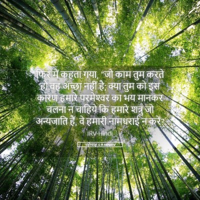 Picture 05 - नहेम्याह 5:9 HINIRV - फिर मैं कहता गया, - Bible Verse Picture