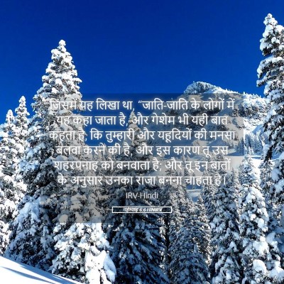 Picture 05 - नहेम्याह 6:6 HINIRV - जिसमें यह लिखा था, - Bible Verse Picture