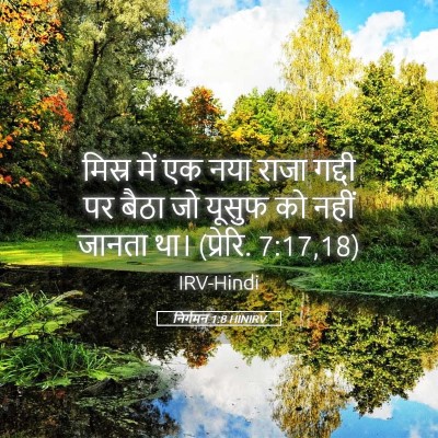Picture 05 - निर्गमन 1:8 HINIRV - मिस्र में एक नया - Bible Verse Picture