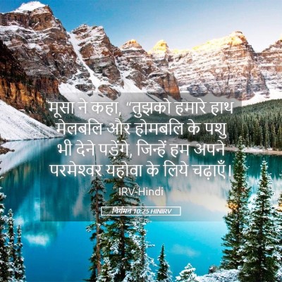 Picture 05 - निर्गमन 10:25 HINIRV - मूसा ने कहा, “तुझको - Bible Verse Picture
