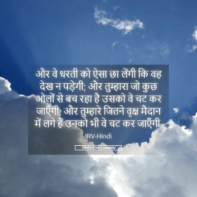 Picture 05 - निर्गमन 10:5 HINIRV - और वे धरती को ऐसा - Bible Verse Picture