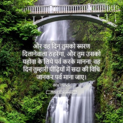 Picture 05 - निर्गमन 12:14 HINIRV - और वह दिन तुमको - Bible Verse Picture