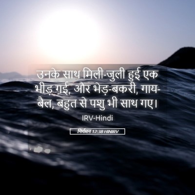 Picture 05 - निर्गमन 12:38 HINIRV - उनके साथ मिली-जुली - Bible Verse Picture