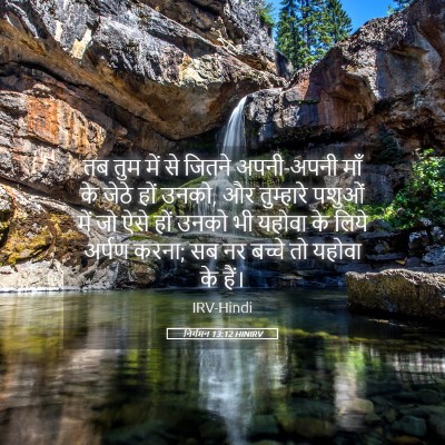 Picture 05 - निर्गमन 13:12 HINIRV - तब तुम में से जितने - Bible Verse Picture