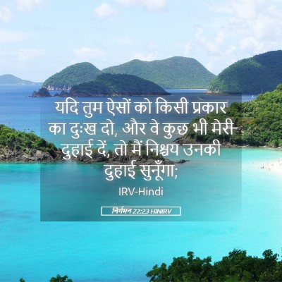 Picture 05 - निर्गमन 22:23 HINIRV - यदि तुम ऐसों को - Bible Verse Picture