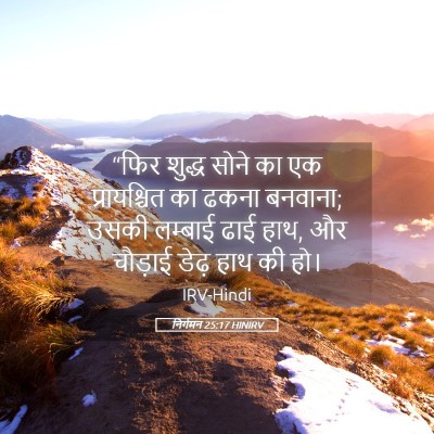 Picture 05 - निर्गमन 25:17 HINIRV - “फिर शुद्ध सोने का - Bible Verse Picture