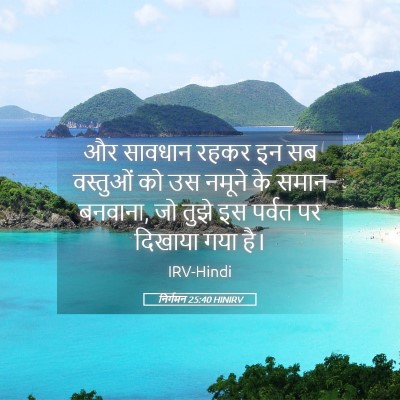 Picture 05 - निर्गमन 25:40 HINIRV - और सावधान रहकर इन - Bible Verse Picture