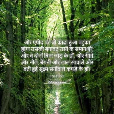 Picture 05 - निर्गमन 28:8 HINIRV - और एपोद पर जो काढ़ा - Bible Verse Picture