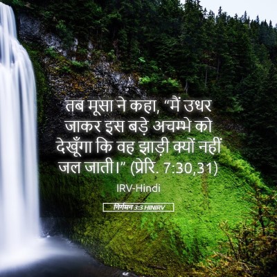 Picture 05 - निर्गमन 3:3 HINIRV - तब मूसा ने कहा, - Bible Verse Picture