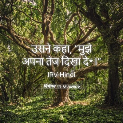 Picture 05 - निर्गमन 33:18 HINIRV - उसने कहा, “मुझे - Bible Verse Picture