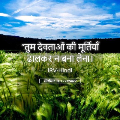 Picture 05 - निर्गमन 34:17 HINIRV - “तुम देवताओं की - Bible Verse Picture