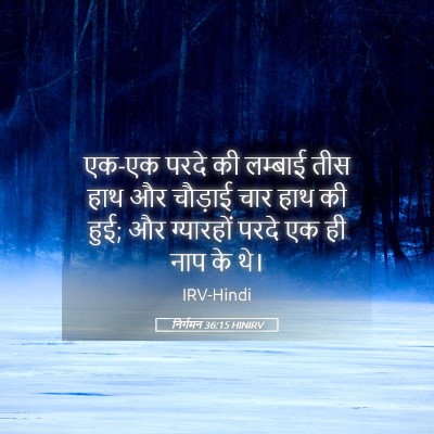 Picture 05 - निर्गमन 36:15 HINIRV - एक-एक परदे की - Bible Verse Picture