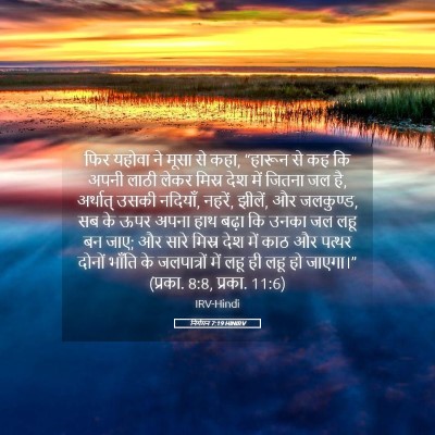 Picture 05 - निर्गमन 7:19 HINIRV - फिर यहोवा ने मूसा - Bible Verse Picture