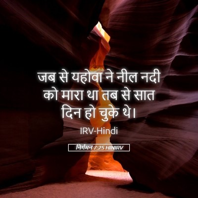 Picture 05 - निर्गमन 7:25 HINIRV - जब से यहोवा ने नील - Bible Verse Picture