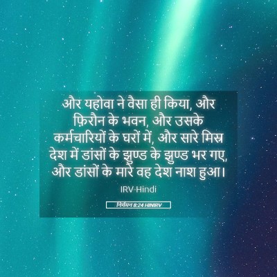 Picture 05 - निर्गमन 8:24 HINIRV - और यहोवा ने वैसा ही - Bible Verse Picture