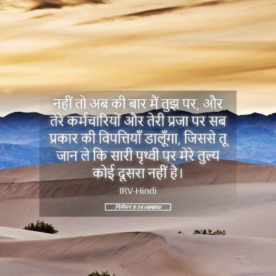 Picture 05 - निर्गमन 9:14 HINIRV - नहीं तो अब की बार - Bible Verse Picture