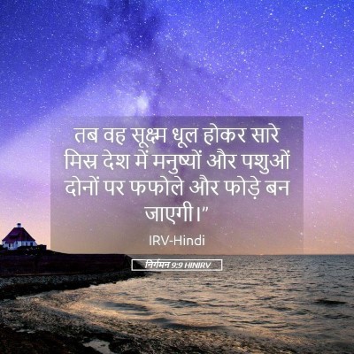 Picture 05 - निर्गमन 9:9 HINIRV - तब वह सूक्ष्म धूल - Bible Verse Picture