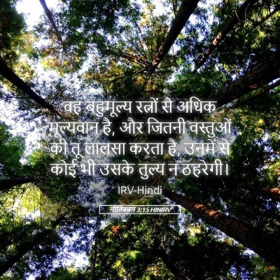 Picture 05 - नीतिवचन 3:15 HINIRV - वह बहुमूल्य - Bible Verse Picture