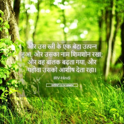 Picture 05 - न्यायियों 13:24 HINIRV - और उस स्त्री के एक - Bible Verse Picture