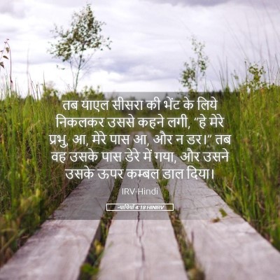 Picture 05 - न्यायियों 4:18 HINIRV - तब याएल सीसरा की - Bible Verse Picture