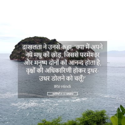 Picture 05 - न्यायियों 9:13 HINIRV - दाखलता ने उनसे कहा, - Bible Verse Picture