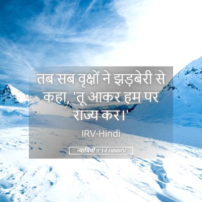 Picture 05 - न्यायियों 9:14 HINIRV - तब सब वृक्षों ने - Bible Verse Picture