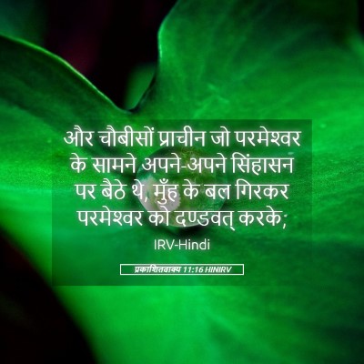 Picture 05 - प्रकाशितवाक्य 11:16 HINIRV - और चौबीसों - Bible Verse Picture