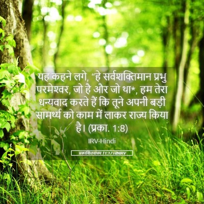 Picture 05 - प्रकाशितवाक्य 11:17 HINIRV - यह कहने लगे, “हे - Bible Verse Picture