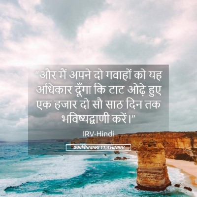 Picture 05 - प्रकाशितवाक्य 11:3 HINIRV - “और मैं अपने दो - Bible Verse Picture