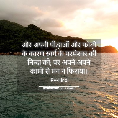 Picture 05 - प्रकाशितवाक्य 16:11 HINIRV - और अपनी पीड़ाओं और - Bible Verse Picture