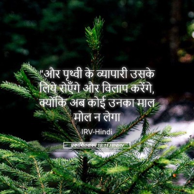 Picture 05 - प्रकाशितवाक्य 18:11 HINIRV - “और पृथ्वी के - Bible Verse Picture