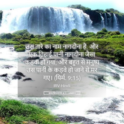 Picture 05 - प्रकाशितवाक्य 8:11 HINIRV - उस तारे का नाम - Bible Verse Picture