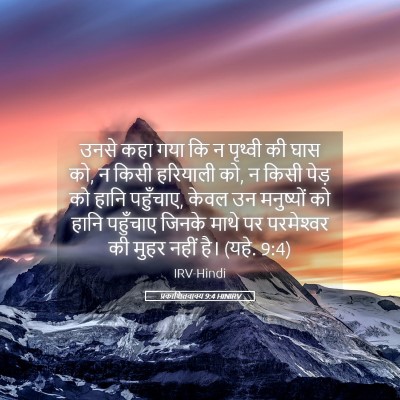 Picture 05 - प्रकाशितवाक्य 9:4 HINIRV - उनसे कहा गया कि न - Bible Verse Picture