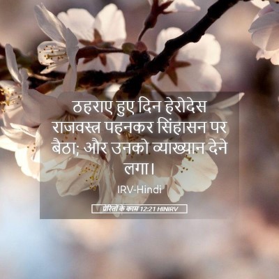 Picture 05 - प्रेरितों के काम 12:21 HINIRV - ठहराए हुए दिन - Bible Verse Picture