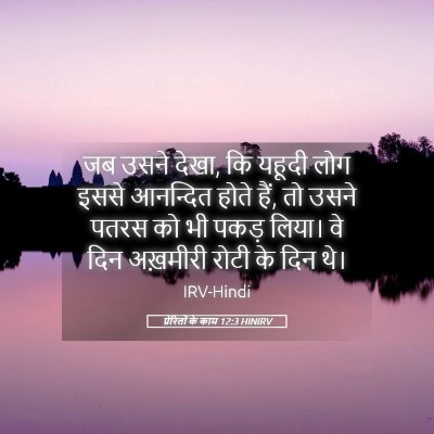 Picture 05 - प्रेरितों के काम 12:3 HINIRV - जब उसने देखा, कि - Bible Verse Picture