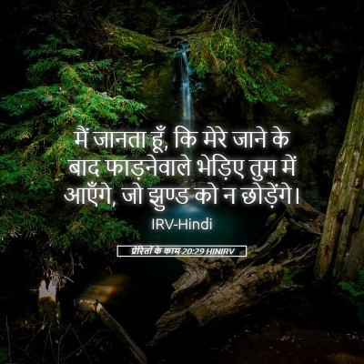 Picture 05 - प्रेरितों के काम 20:29 HINIRV - मैं जानता हूँ, कि - Bible Verse Picture