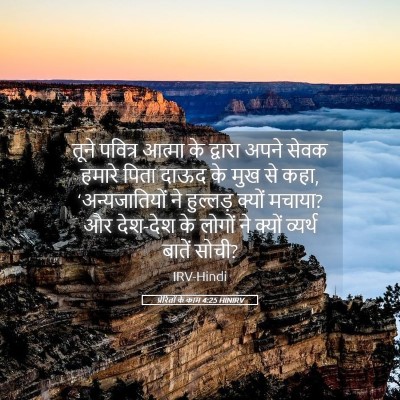 Picture 05 - प्रेरितों के काम 4:25 HINIRV - तूने पवित्र आत्मा - Bible Verse Picture