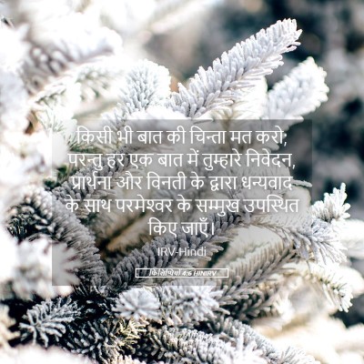 Picture 05 - फिलिप्पियों 4:6 HINIRV - किसी भी बात की - Bible Verse Picture