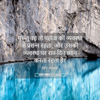 Picture 05 - भजन संहिता 1:2 HINIRV - परन्तु वह तो यहोवा - Bible Verse Picture
