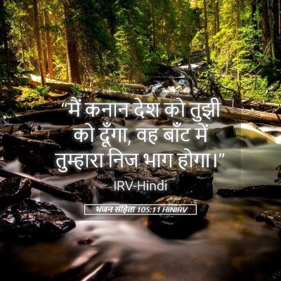 Picture 05 - भजन संहिता 105:11 HINIRV - “मैं कनान देश को - Bible Verse Picture