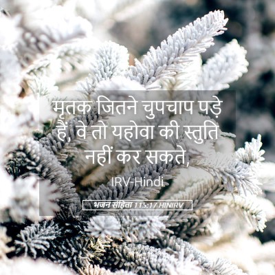Picture 05 - भजन संहिता 115:17 HINIRV - मृतक जितने चुपचाप - Bible Verse Picture