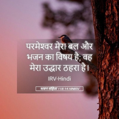 Picture 05 - भजन संहिता 118:14 HINIRV - परमेश्‍वर मेरा बल - Bible Verse Picture