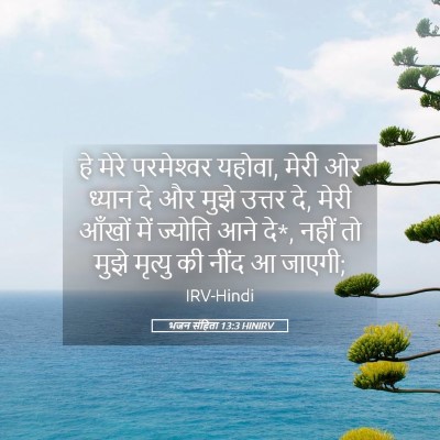 Picture 05 - भजन संहिता 13:3 HINIRV - हे मेरे परमेश्‍वर - Bible Verse Picture