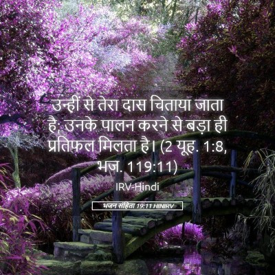 Picture 05 - भजन संहिता 19:11 HINIRV - उन्हीं से तेरा दास - Bible Verse Picture