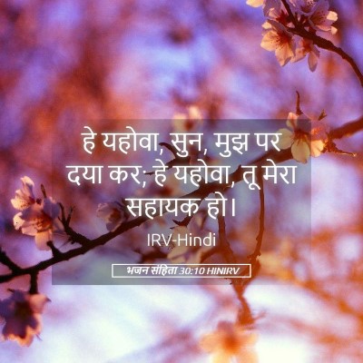 Picture 05 - भजन संहिता 30:10 HINIRV - हे यहोवा, सुन, मुझ - Bible Verse Picture