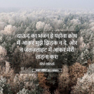 Picture 05 - भजन संहिता 38:1 HINIRV - दाऊद का भजन हे - Bible Verse Picture