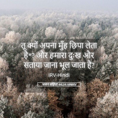 Picture 05 - भजन संहिता 44:24 HINIRV - तू क्यों अपना मुँह - Bible Verse Picture