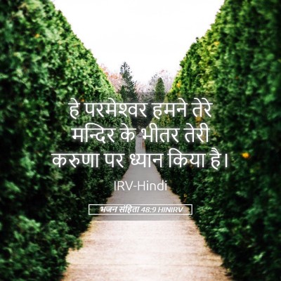 Picture 05 - भजन संहिता 48:9 HINIRV - हे परमेश्‍वर हमने - Bible Verse Picture