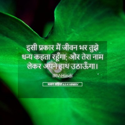 Picture 05 - भजन संहिता 63:4 HINIRV - इसी प्रकार मैं - Bible Verse Picture